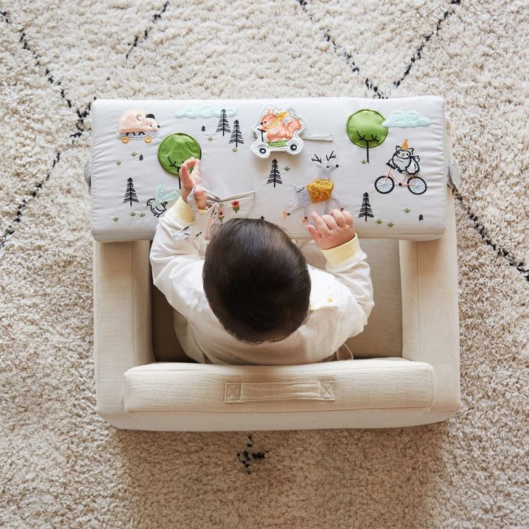 Rolling Along Square Interactive Chair - Neutral - Image 3
