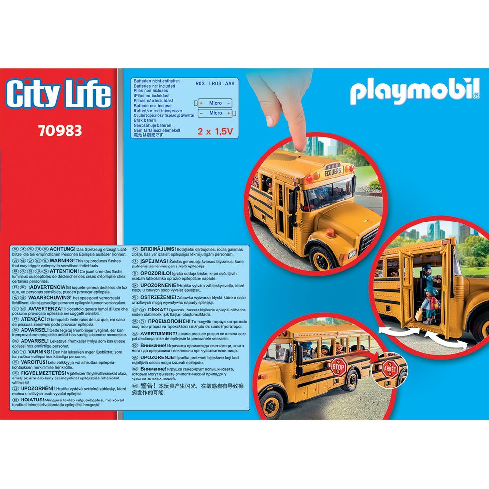 School Bus with Accessories and 4 Figures - Image 3