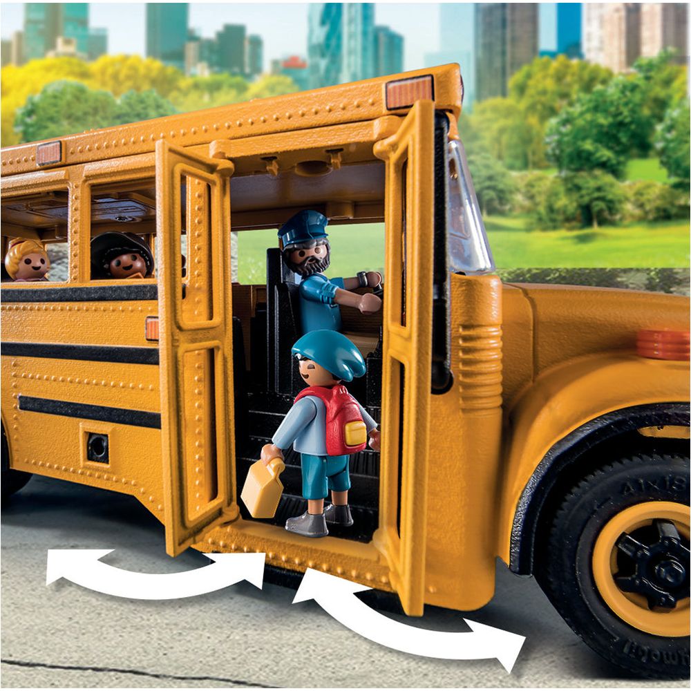 School Bus with Accessories and 4 Figures - Image 4