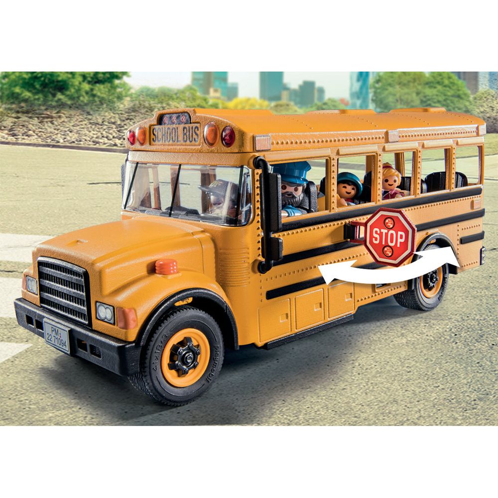 School Bus with Accessories and 4 Figures - Image 6