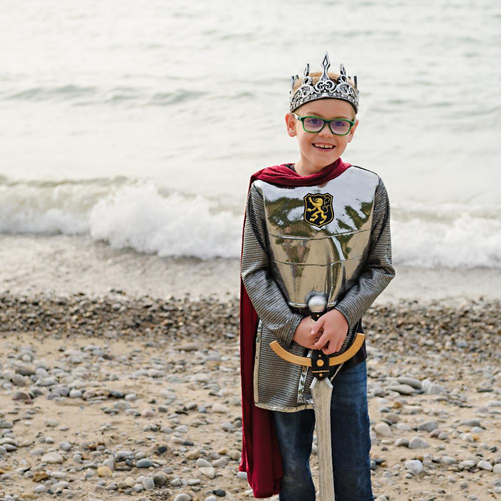 Alternative view of Silver Knight Costume with Cape - Size 5-6 Years
