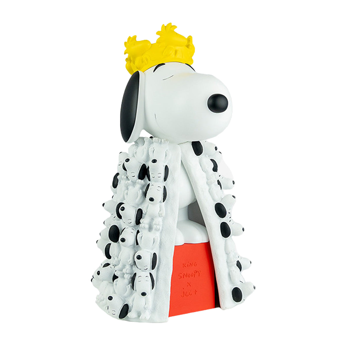 Snoopy King Figure with Mini Snoopies on Cape & Woodstock Crown - 17"