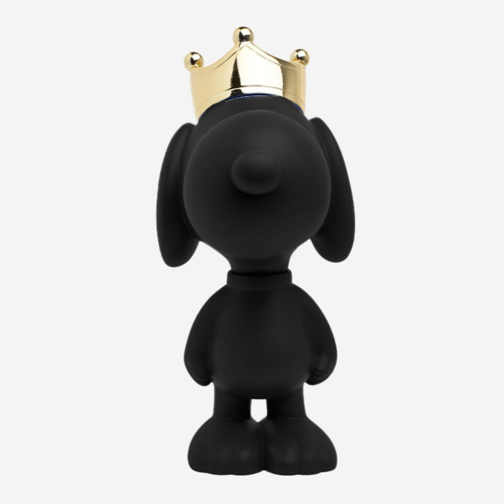 Snoopy with Crown 12" Figurine - Black & Gold - Image 7
