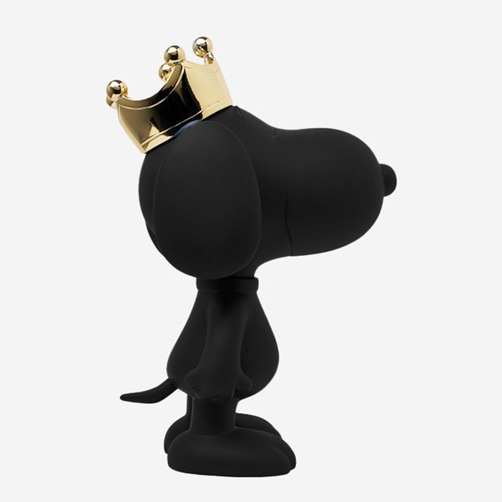 Snoopy with Crown 12" Figurine - Black & Gold - Image 8