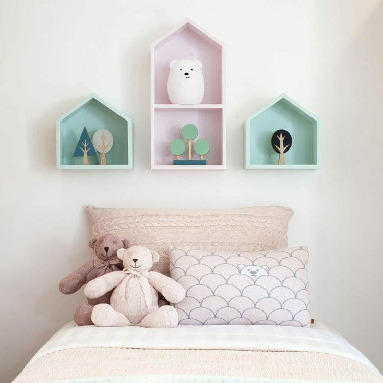 Soft Pink Cable Knit Plush Teddy Bear - Image 4