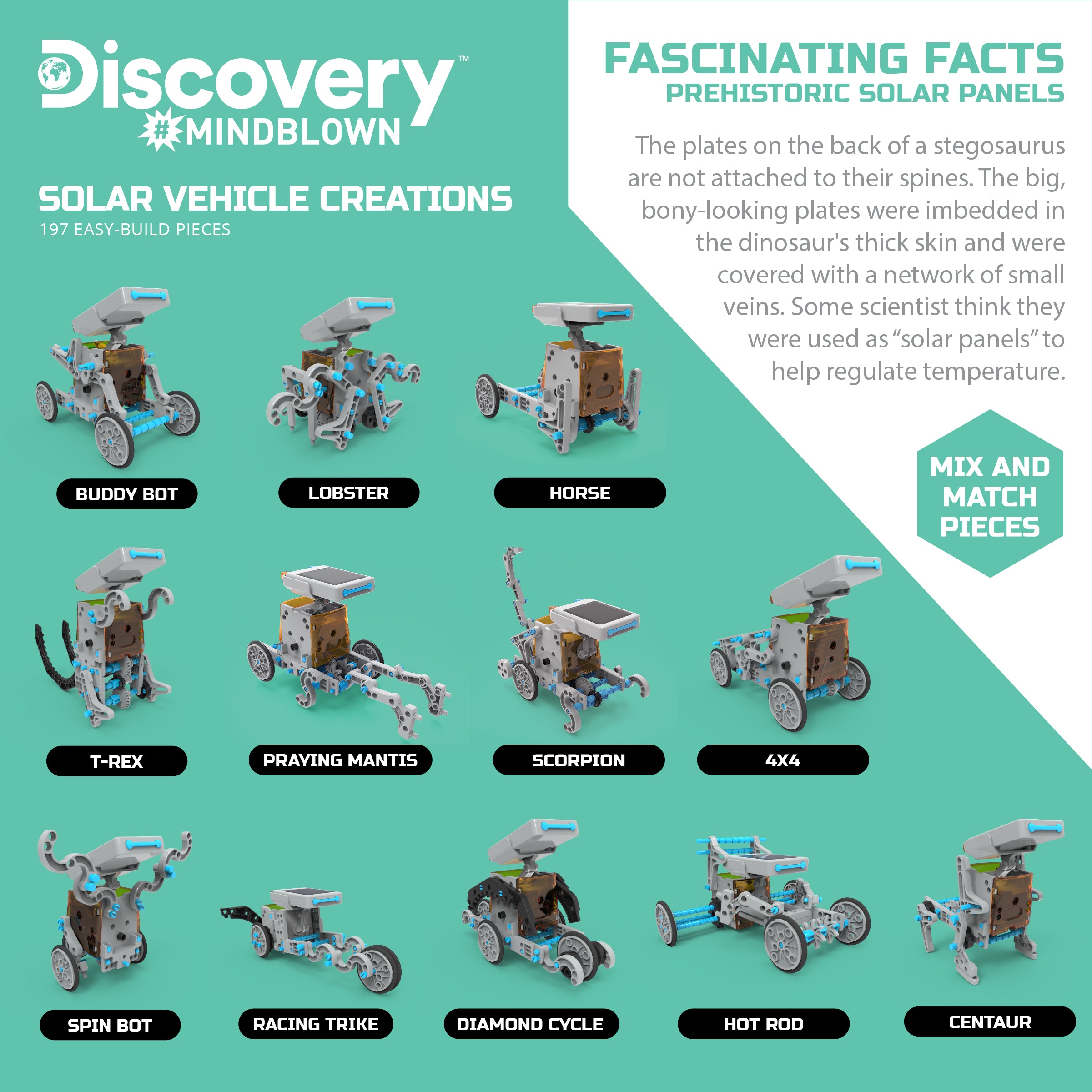 Solar Vehicle Creation Easy-Build Kit - 197 Pieces - Image 4