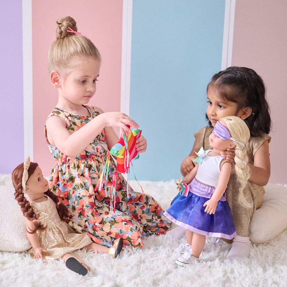 Sophia's 18'' Doll Piñata Birthday Party Outfit Set - Image 5