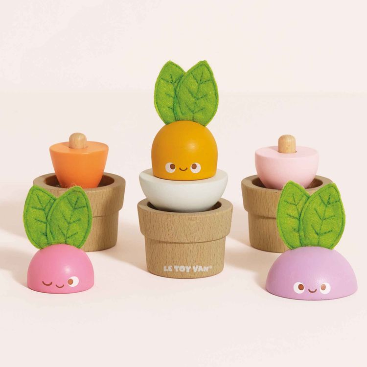 Stacking Wooden Veggies - 9 Pieces - Image 5