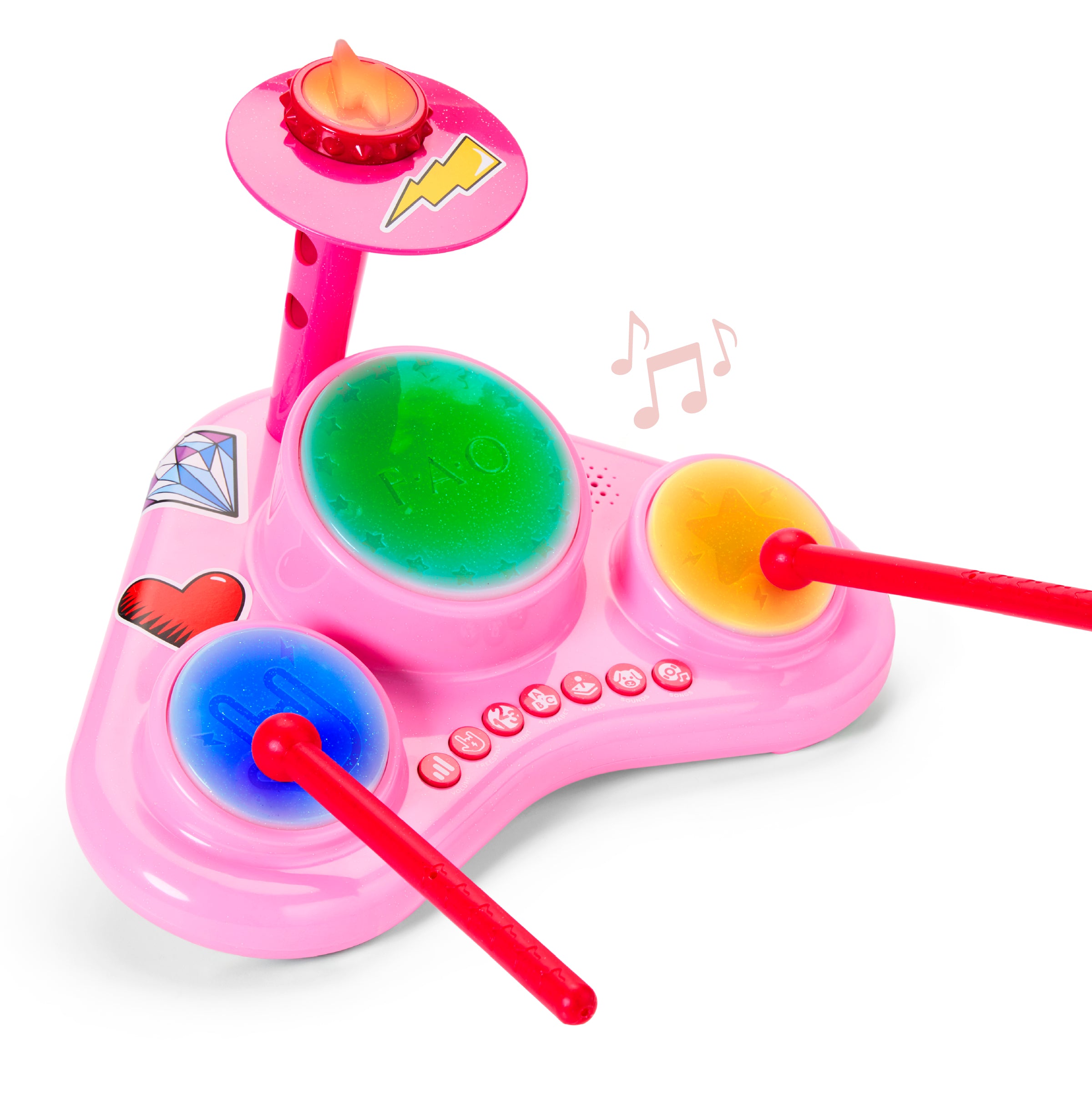 Stage Stars Interactive Drum with Drumsticks - Image 3