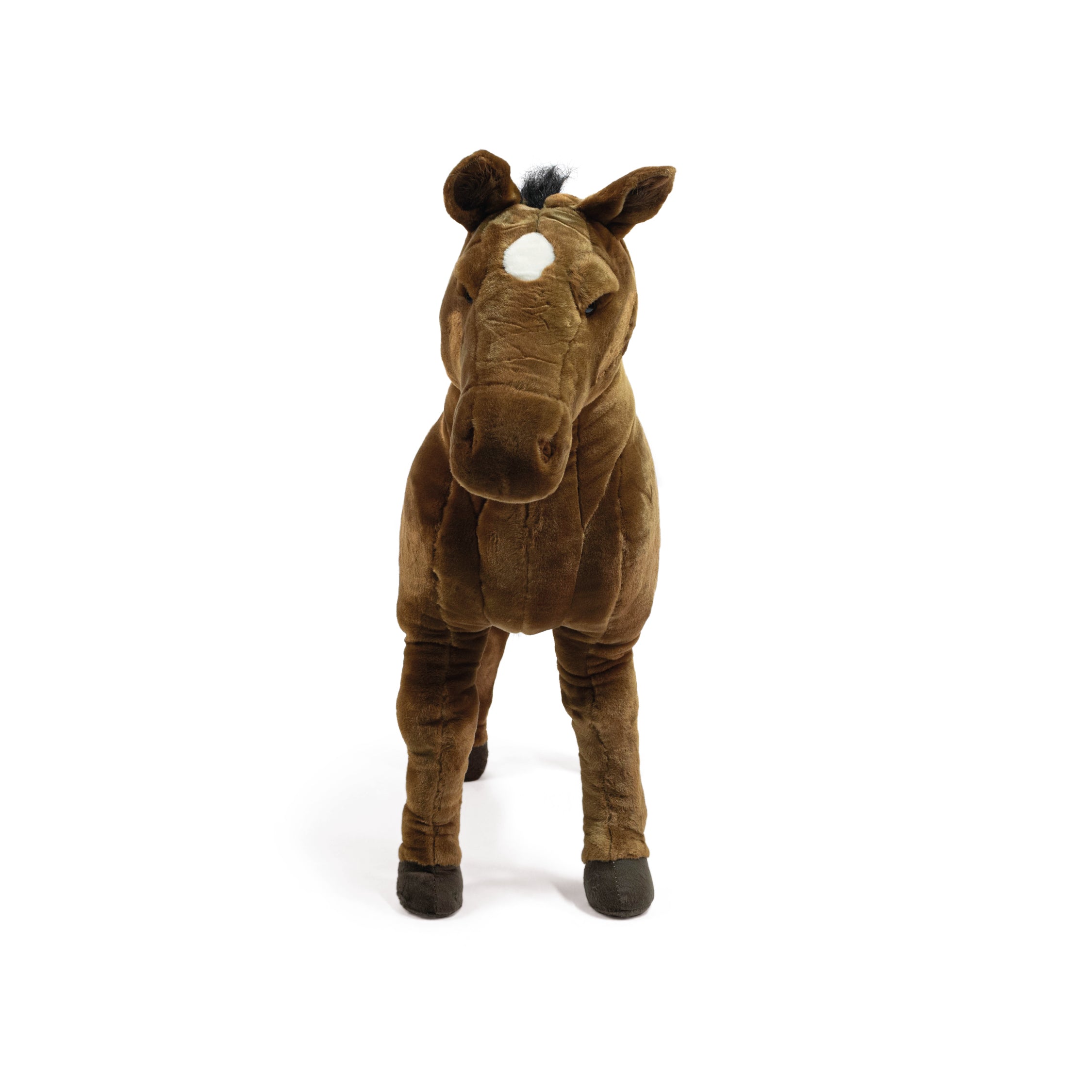 Alternative view of Standing Brown Horse Plush - 31.5"