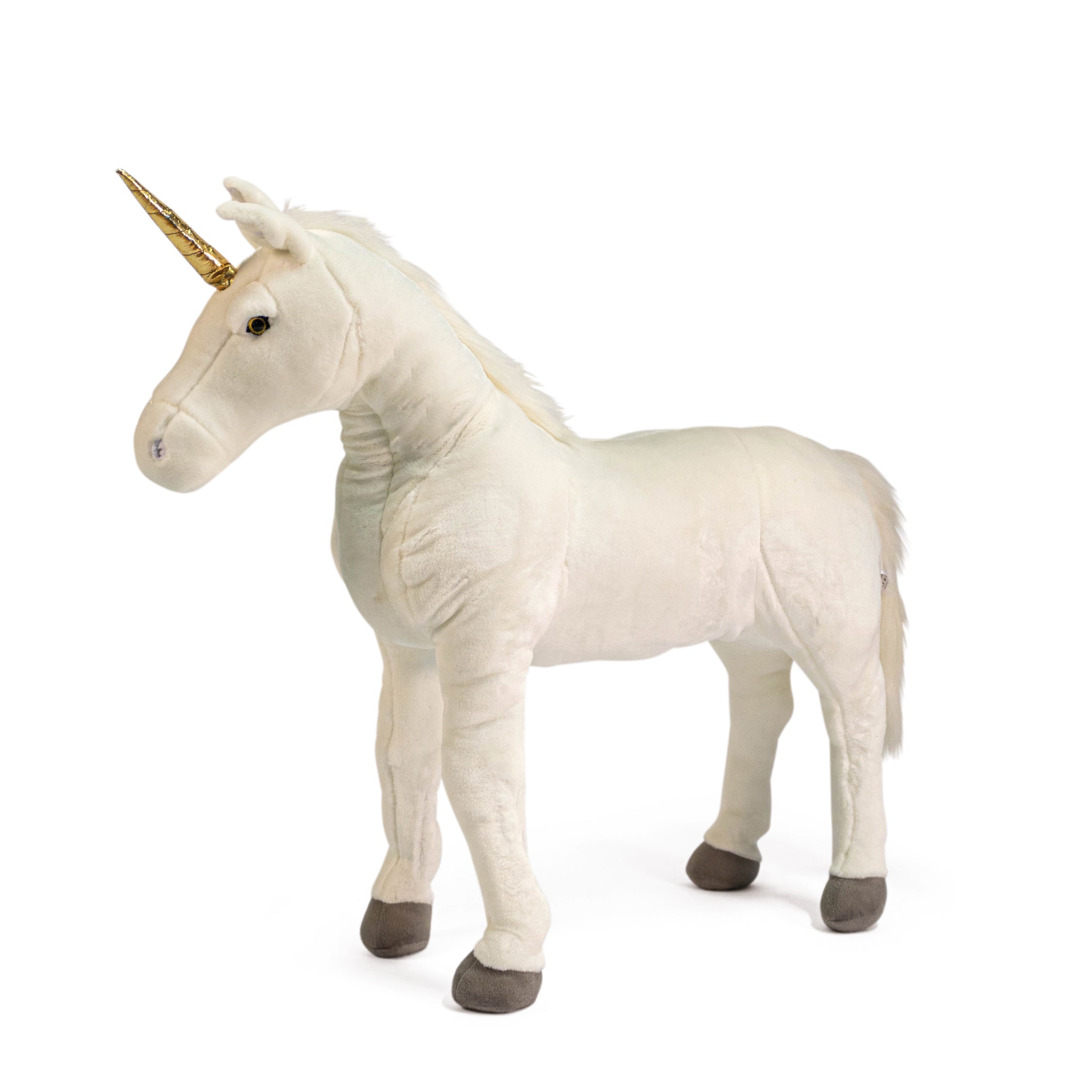 Standing White Unicorn Plush - 31.5"