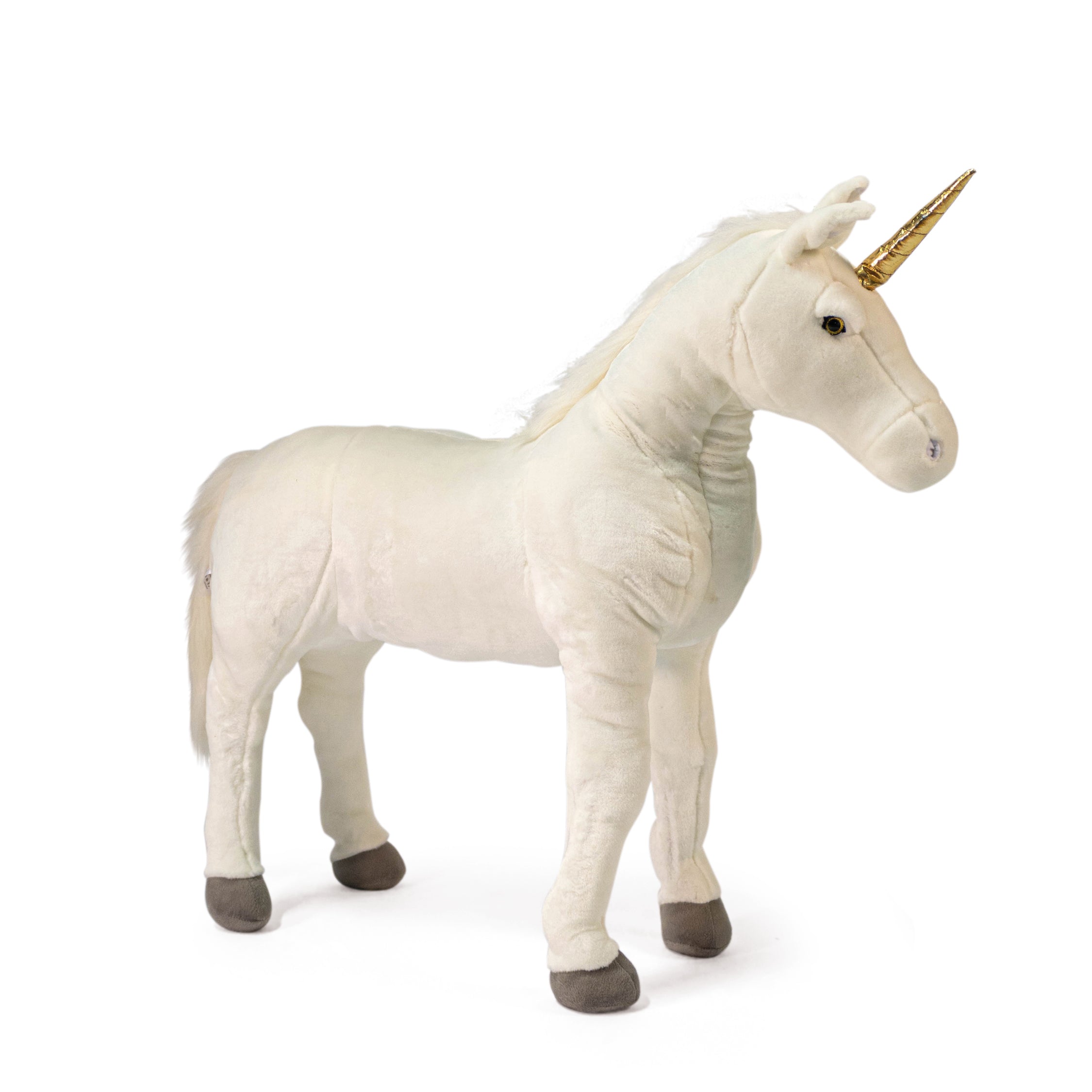 Alternative view of Standing White Unicorn Plush - 31.5"