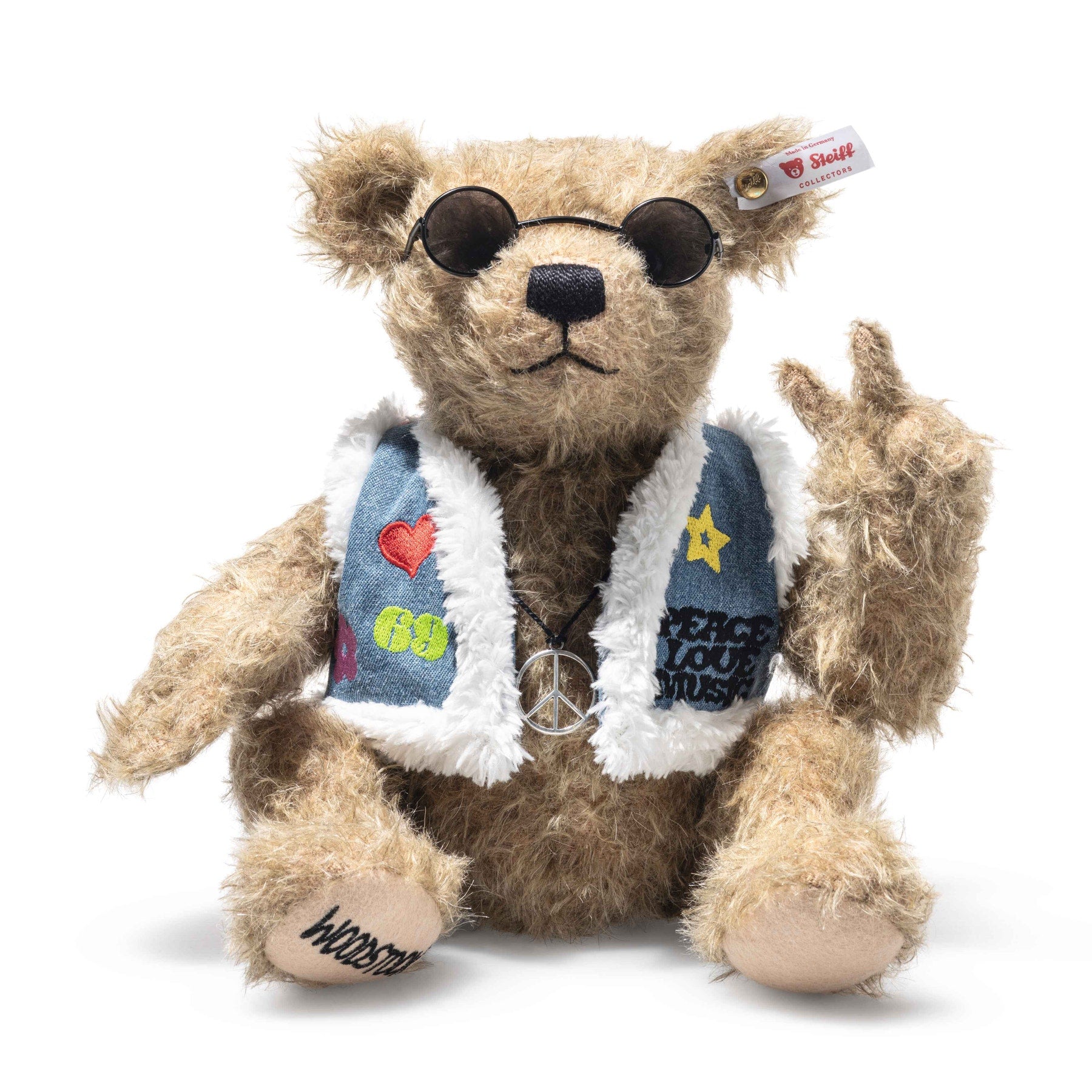 Steiff Rocks! Woodstock Teddy Bear Limited Edition