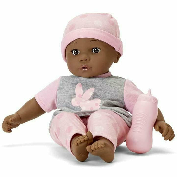 Alternative view of Sweet Smiles Baby Doll - Pink Outfit with Dark Skin Tone