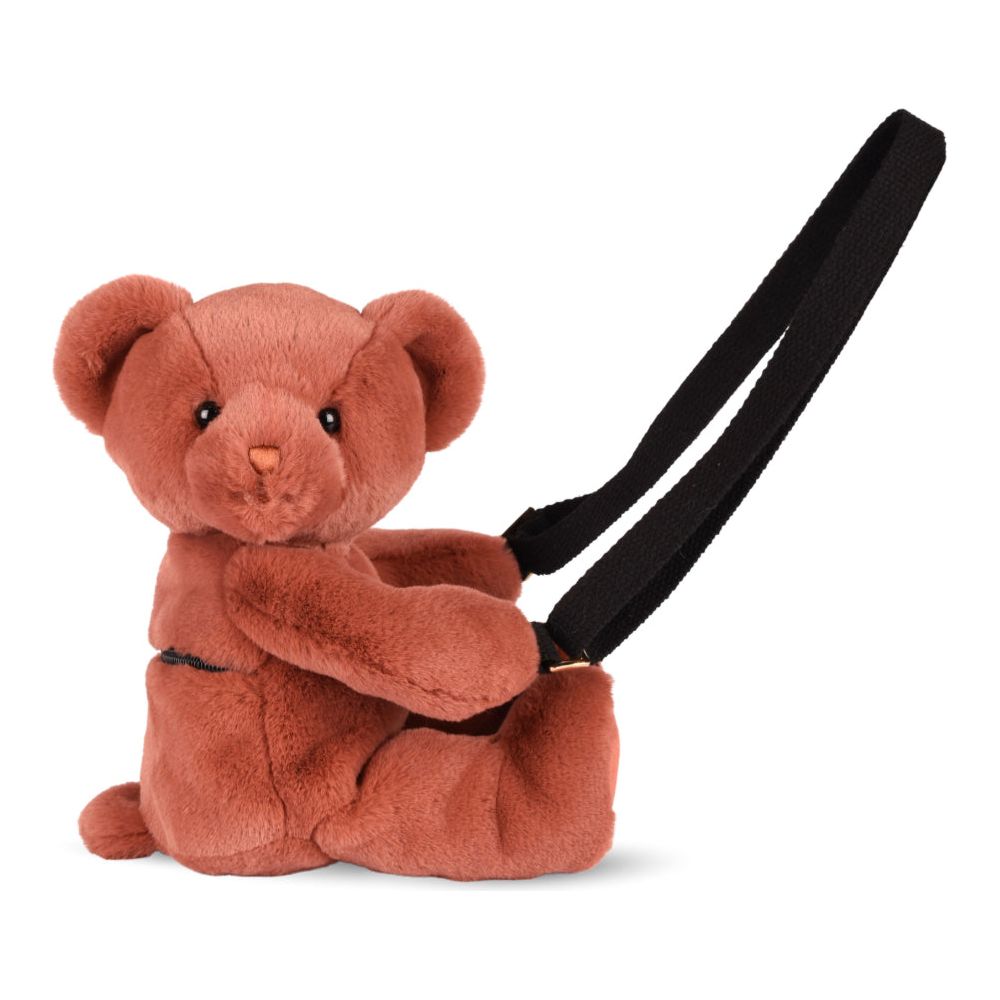Teddy Bear Plush Backpack - Terracotta