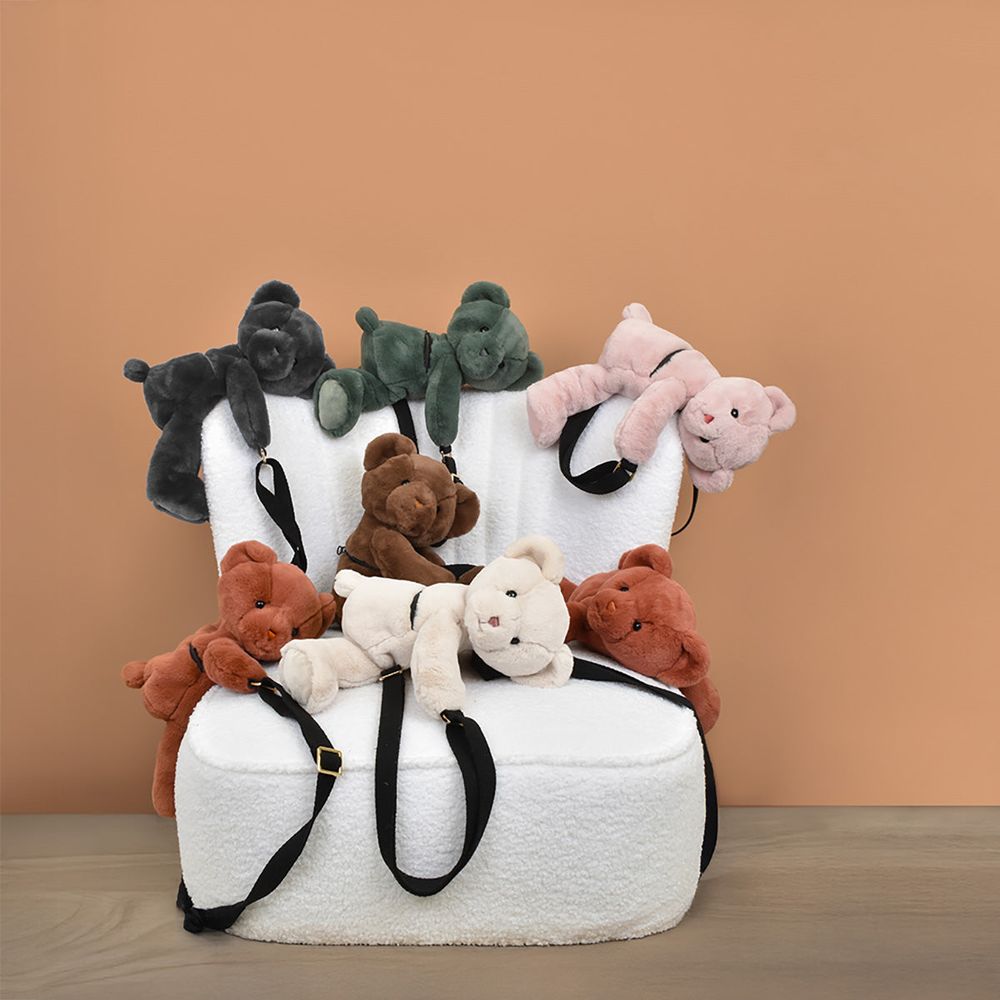 Teddy Bear Plush Bag - Khaki - Image 3