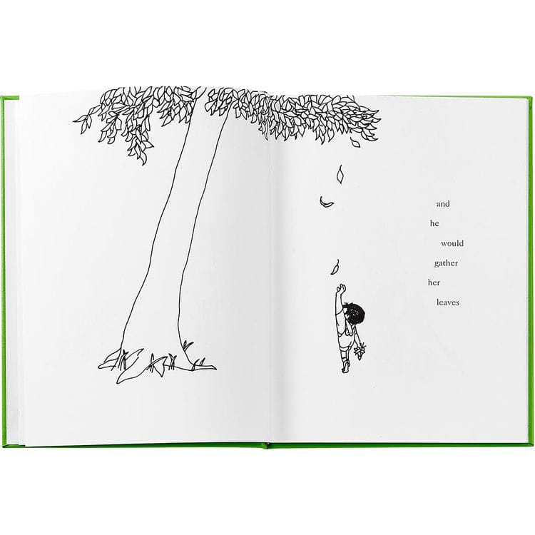 Alternative view of "The Giving Tree" Book in Lime Bonded Leather