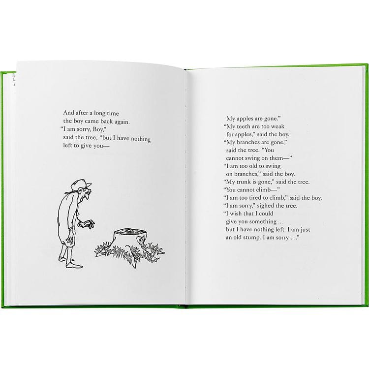 "The Giving Tree" Book in Lime Bonded Leather - Image 3