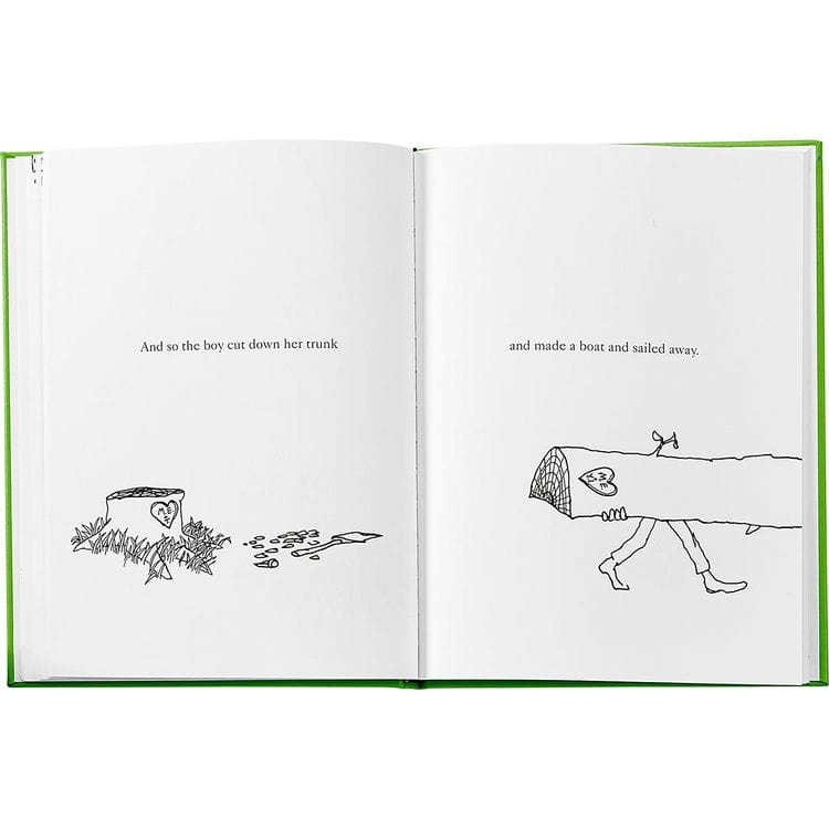 "The Giving Tree" Book in Lime Bonded Leather - Image 4