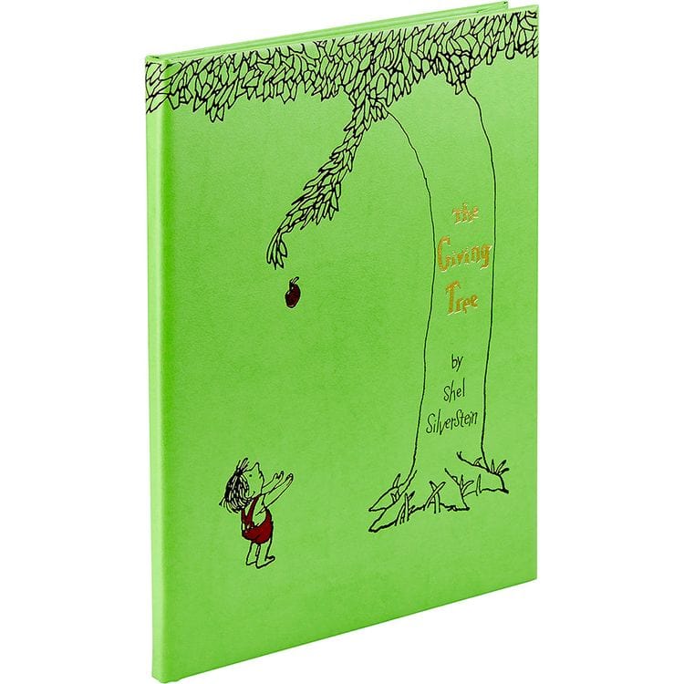 "The Giving Tree" Book in Lime Bonded Leather - Image 5