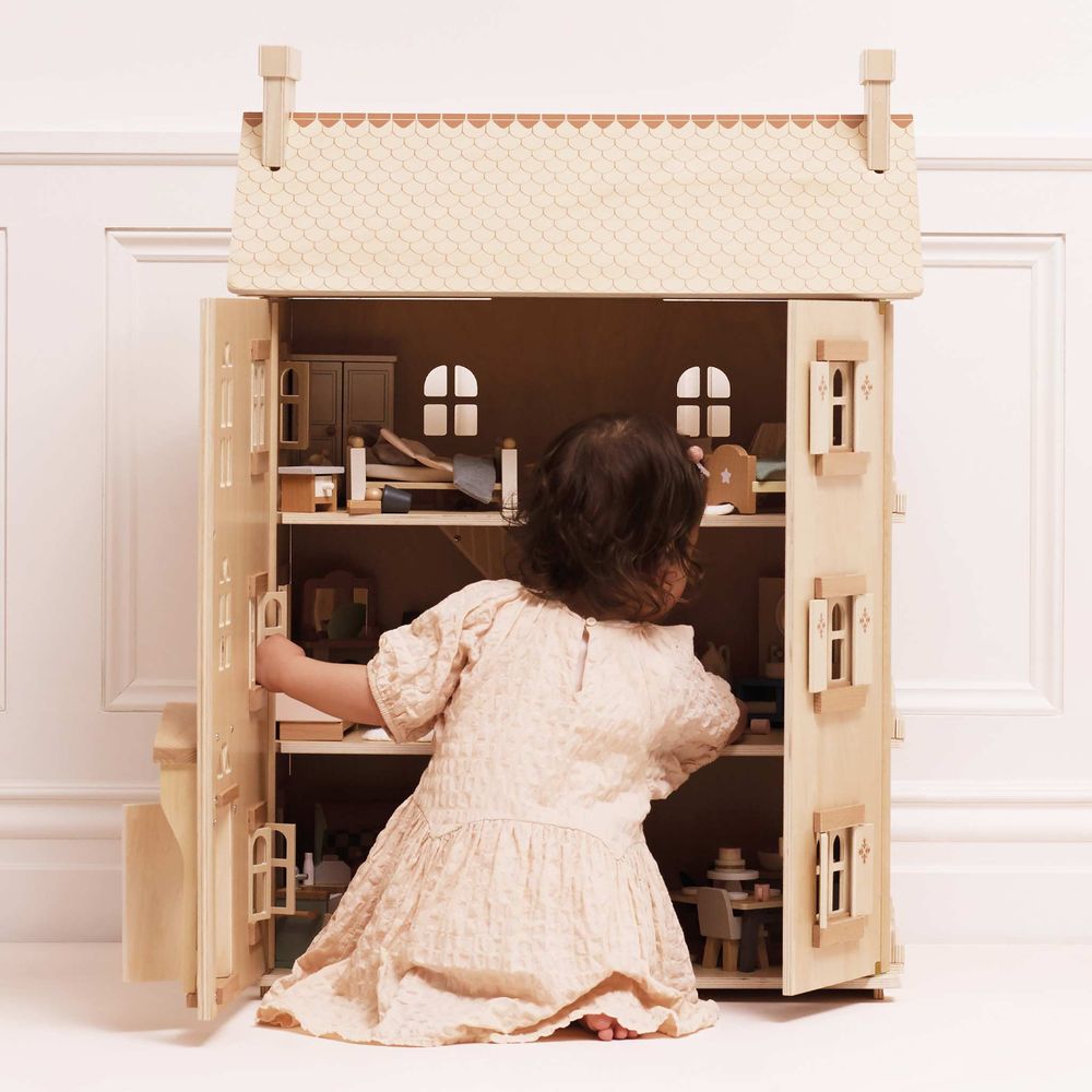 The Grand Natural Wood Doll House - Image 3