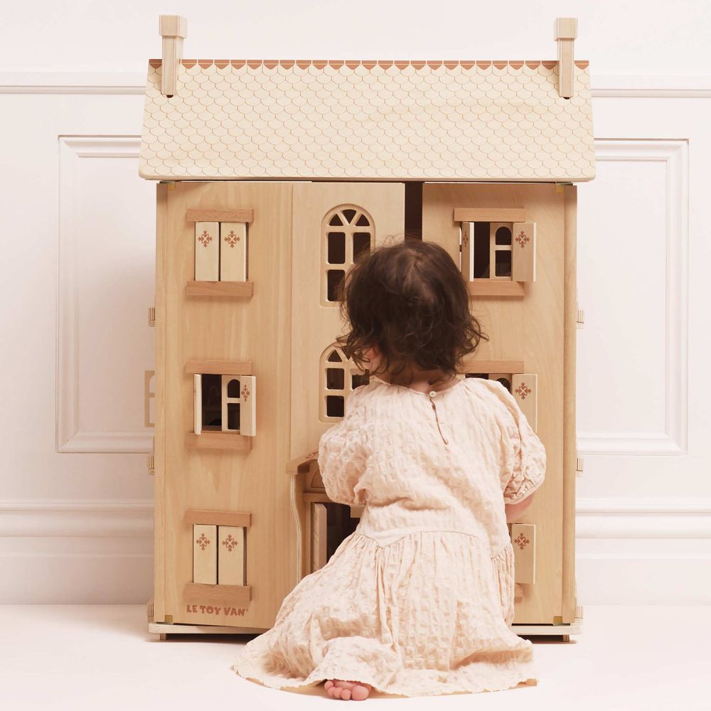 The Grand Natural Wood Doll House - Image 4