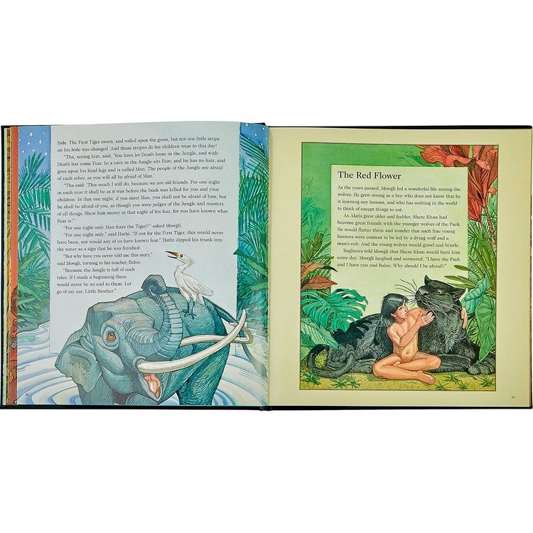 "The Jungle Book" in Green Bonded Leather - Image 3