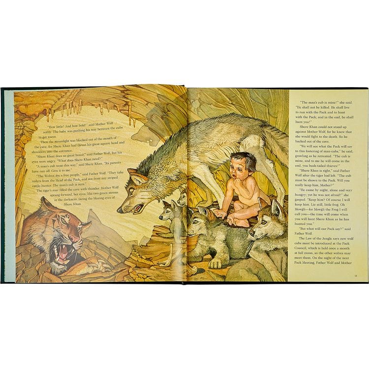 "The Jungle Book" in Green Bonded Leather - Image 5