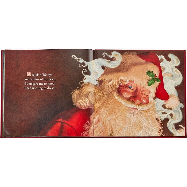 "The Night Before Christmas" Book in Red Bonded Leather - Image 5