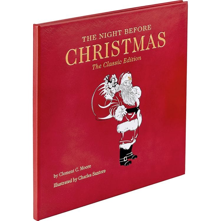 "The Night Before Christmas" Book in Red Bonded Leather - Image 6