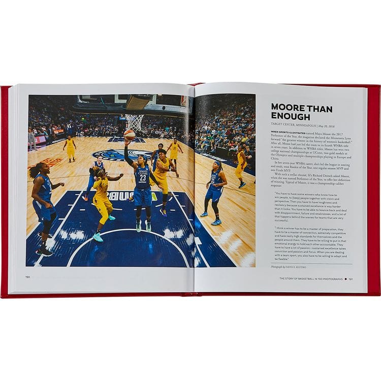 Alternative view of "The Story of Basketball in 100 Photographs" Leather-Bound Book by Sports Illustrated