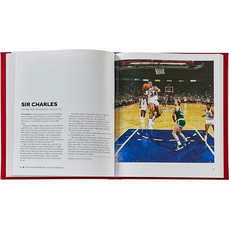 "The Story of Basketball in 100 Photographs" Leather-Bound Book by Sports Illustrated - Image 3