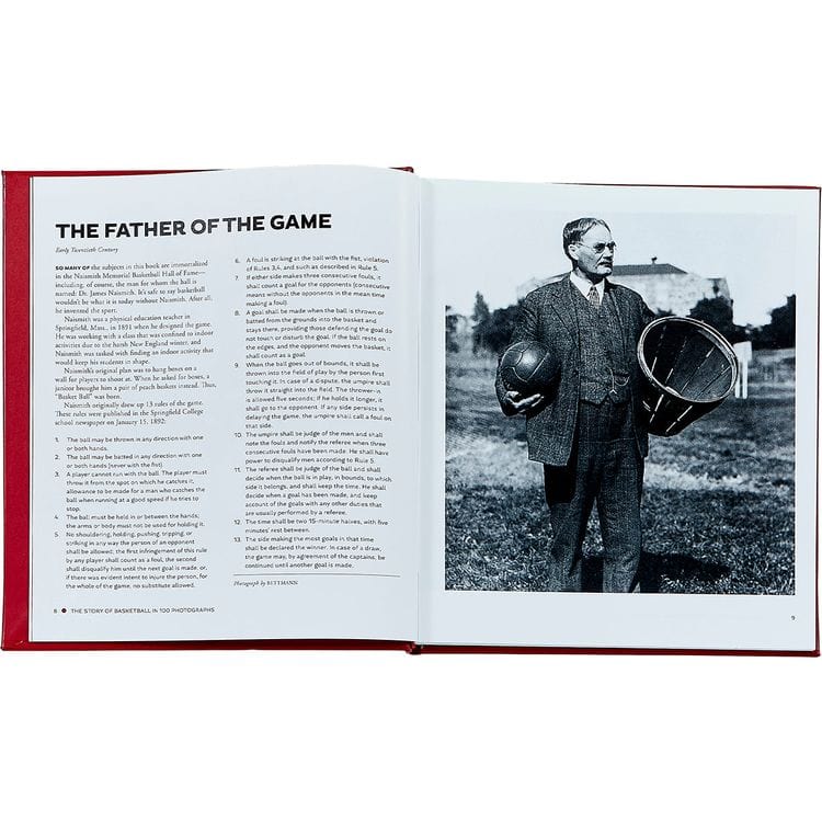 "The Story of Basketball in 100 Photographs" Leather-Bound Book by Sports Illustrated - Image 4