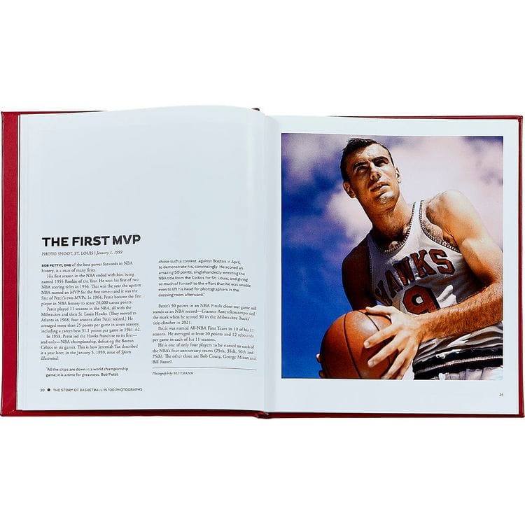 "The Story of Basketball in 100 Photographs" Leather-Bound Book by Sports Illustrated - Image 5