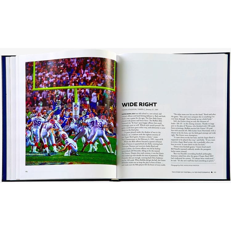 "The Story of Football in 100 Photographs" Book by Sports Illustrated - Navy - Image 3
