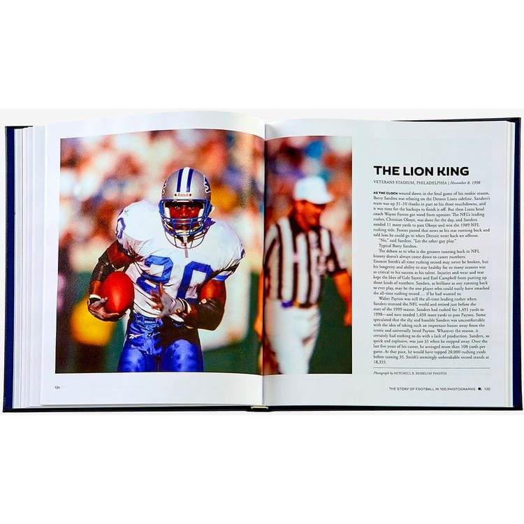 "The Story of Football in 100 Photographs" Book by Sports Illustrated - Navy - Image 4