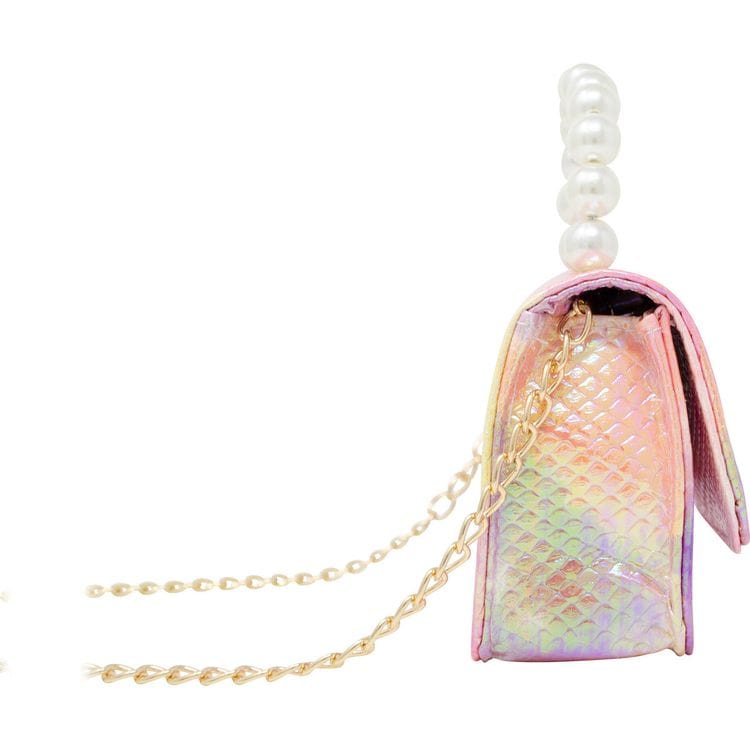 Tie Dye Crocodile Pearl Handle Bag - Pink - Image 3
