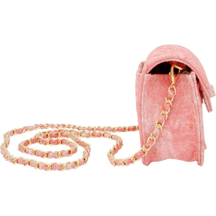 Alternative view of Tie Dye Quilted Denim Handbag - Pink