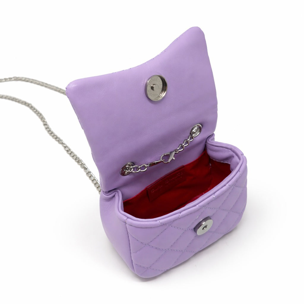 Alternative view of Tiny Crystal Stud Handbag - Lavender