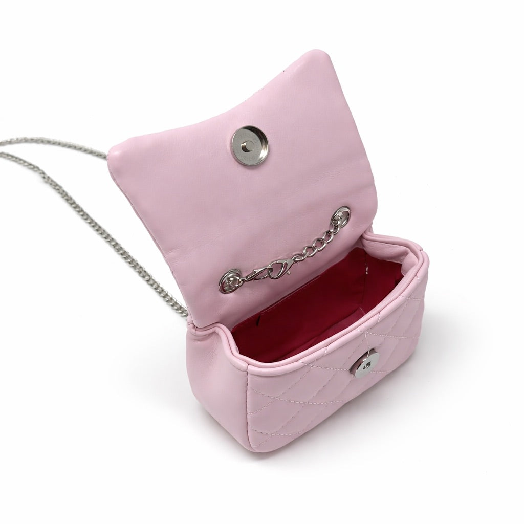 Alternative view of Tiny Crystal Stud Handbag - Pink