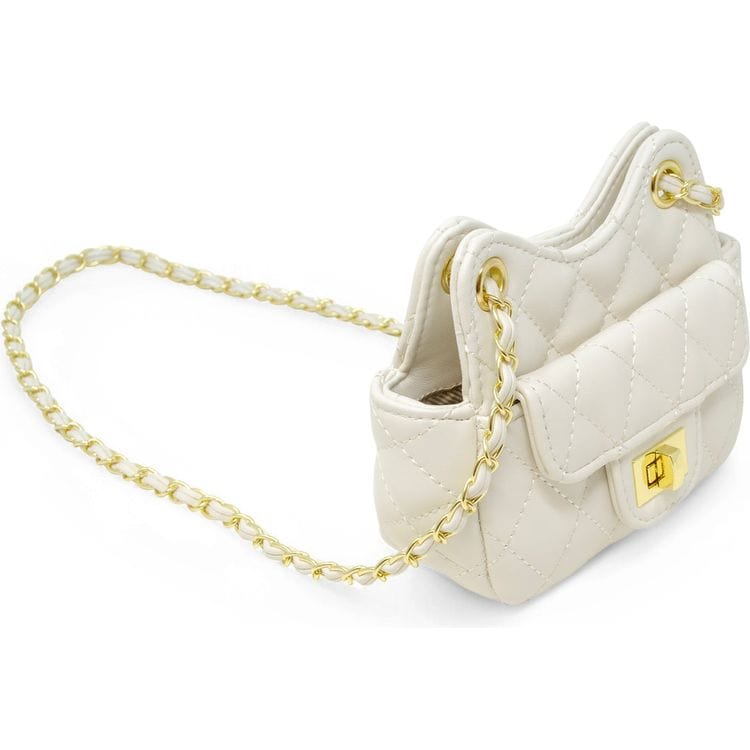 Tiny Quilted Treasure Purse - White - Image 4