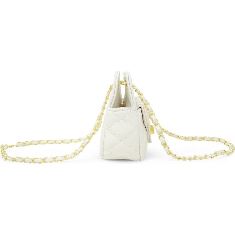 Tiny Quilted Treasure Purse - White - Image 5