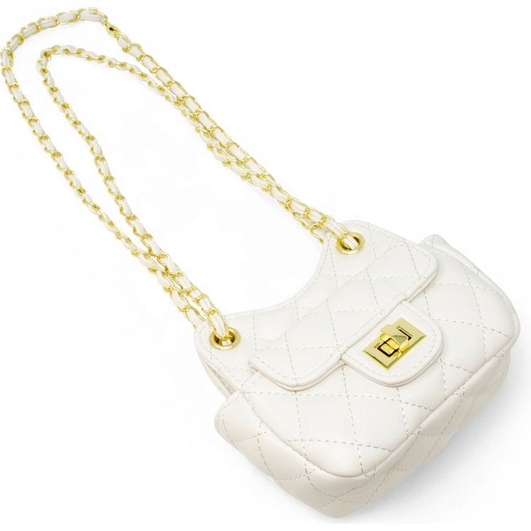 Tiny Quilted Treasure Purse - White - Image 6