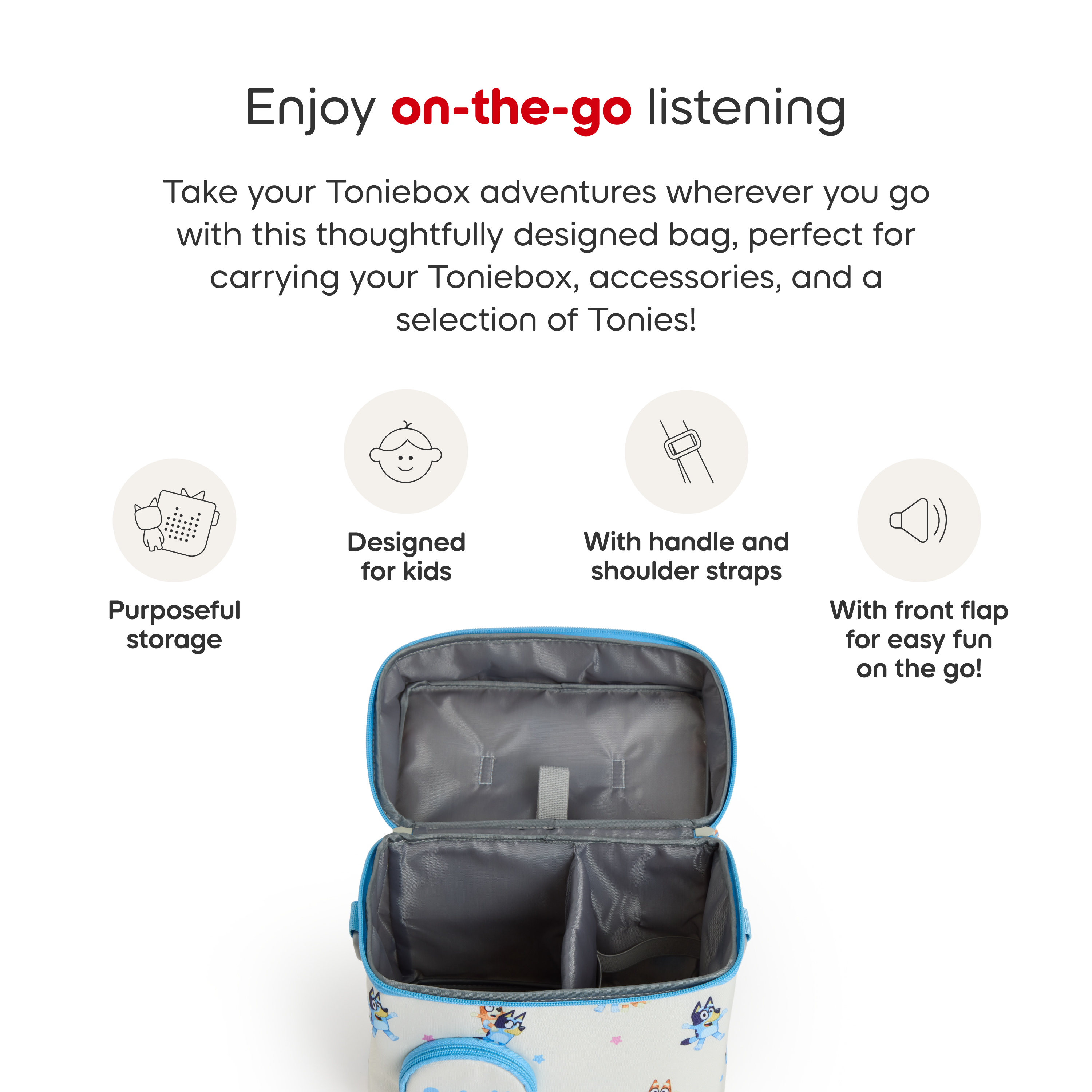 Alternative view of Tonies Bluey Listen & Go Carrying Case