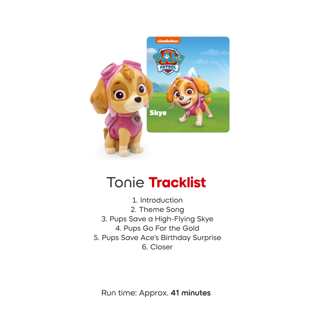 Tonies PAW Patrol Toniebox 2 Bundle with Tonieplay Game, Sleeve and 4 Tonies - Sunset Red - Image 8