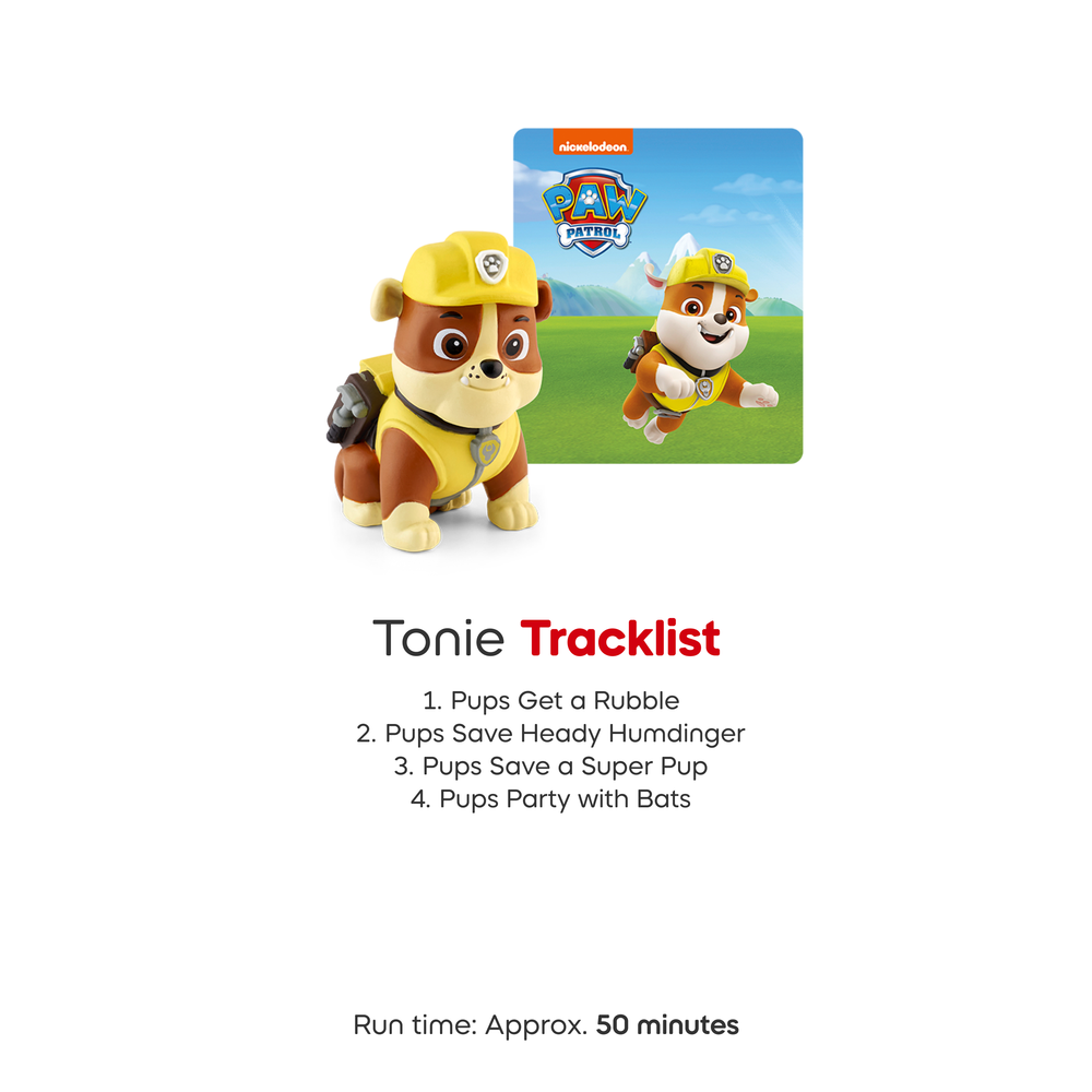 Tonies PAW Patrol Toniebox 2 Bundle with Tonieplay Game, Sleeve and 4 Tonies - Sunset Red - Image 10