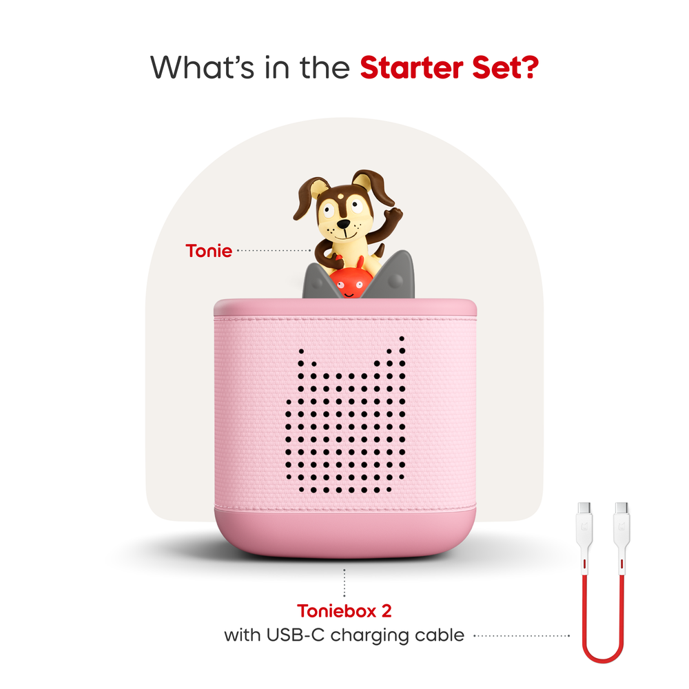 Tonies Playtime Puppy Toniebox 2 Starter Set - Cloud Pink - Image 3