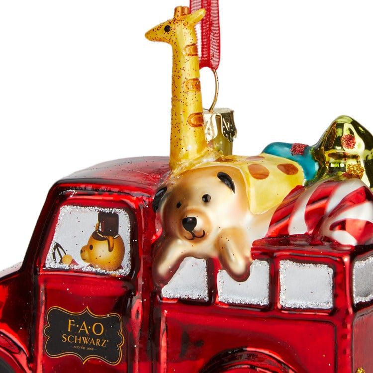 Toy Delivery Truck Glass Ornament - Image 5