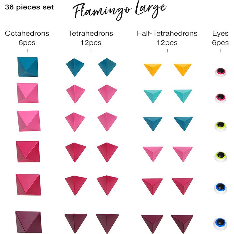 Alternative view of Trido Flamingo Large Magnetic Building Set - 36 Pieces