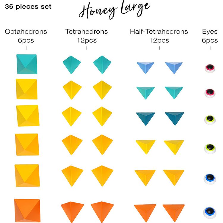 Alternative view of Trido Honey Large Magnet Building Kit - 36 Pieces